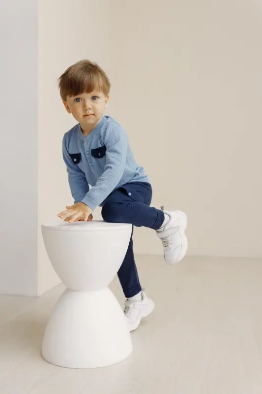

Костюм детский leoking 8379-0006-12/80, голубой-синий, 74, 8379