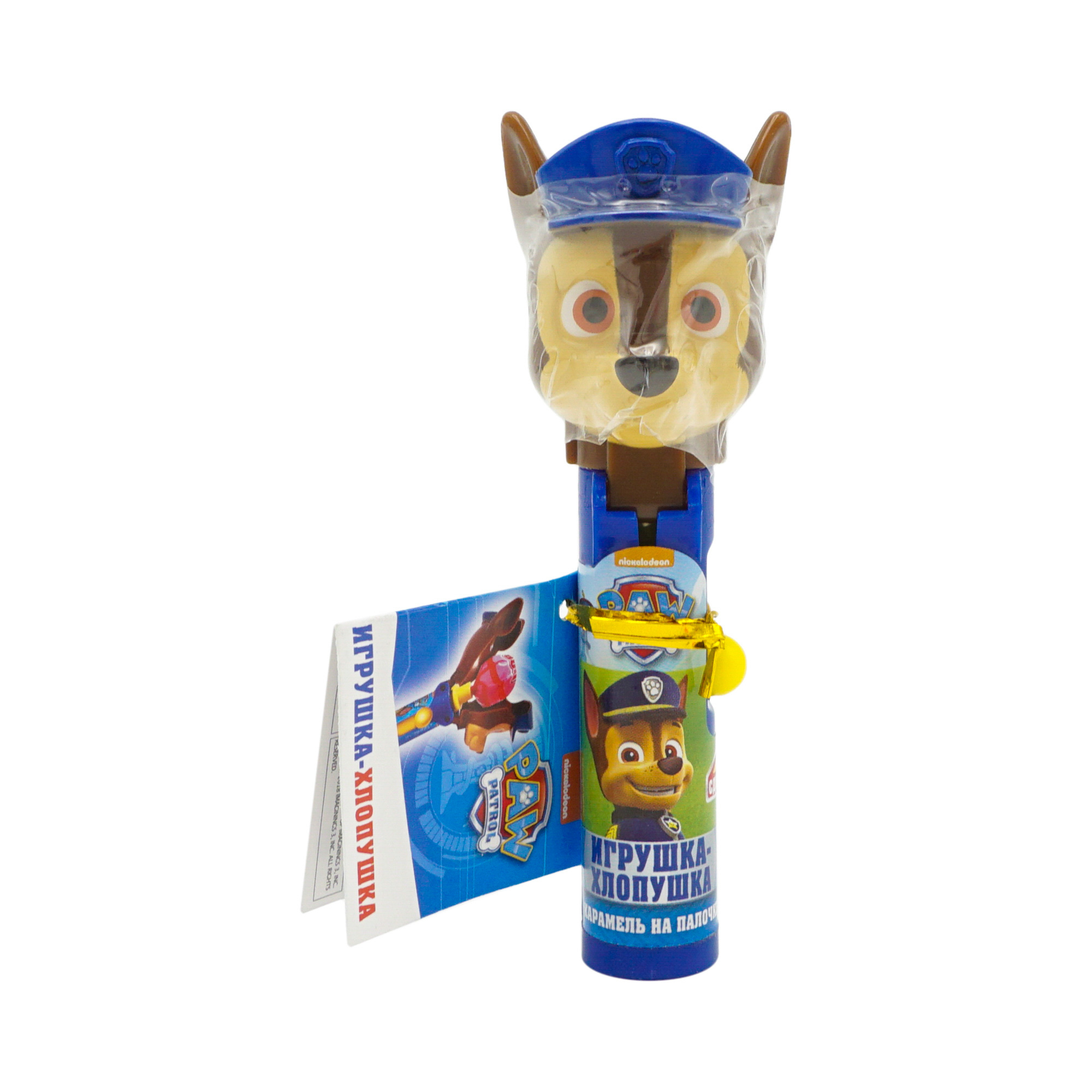 

Конфета карамель Сладкая Сказка Paw Patrol с игрушкой-хлопушкой 10 г