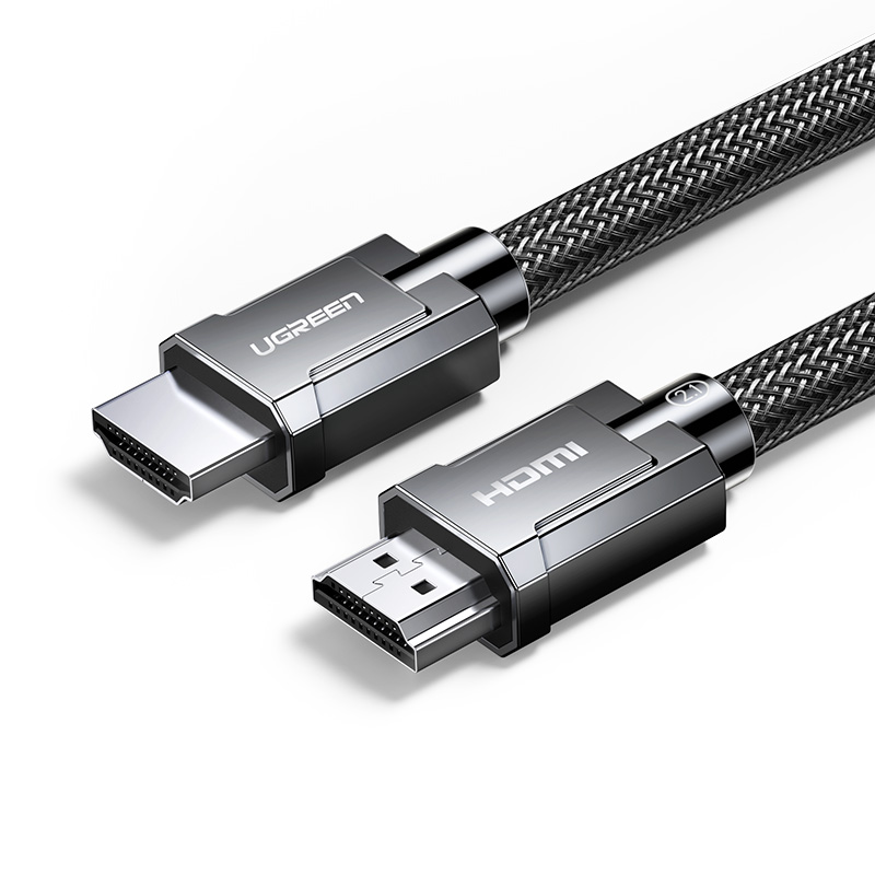 Кабель UGREEN HD135 (80602) HDMI 2.1 Male To Male Round Cable Zinc Alloy Shell Braided. 3м