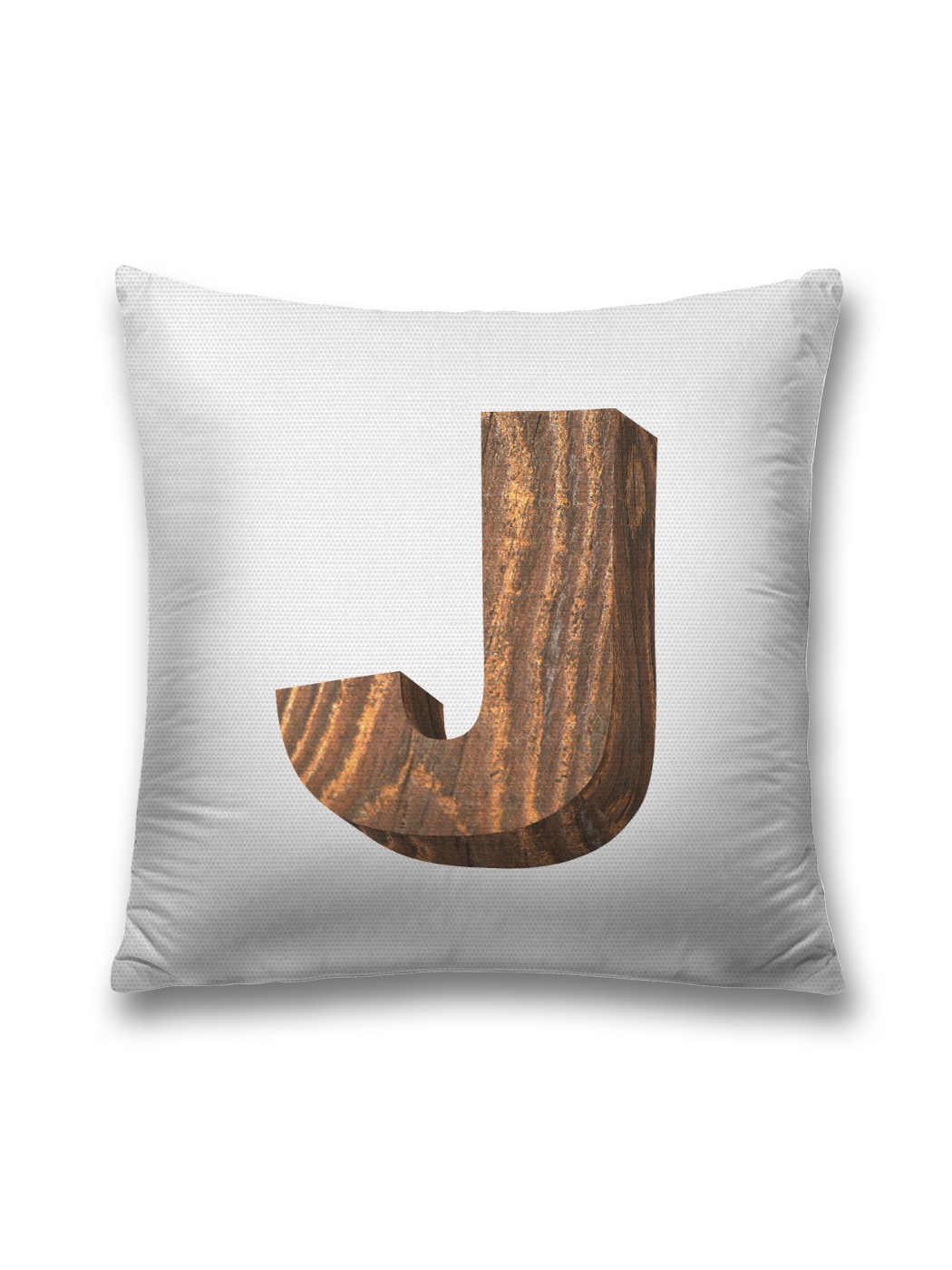 

Наволочка декоративная JoyArty "J из дерева" на молнии, 45x45 см