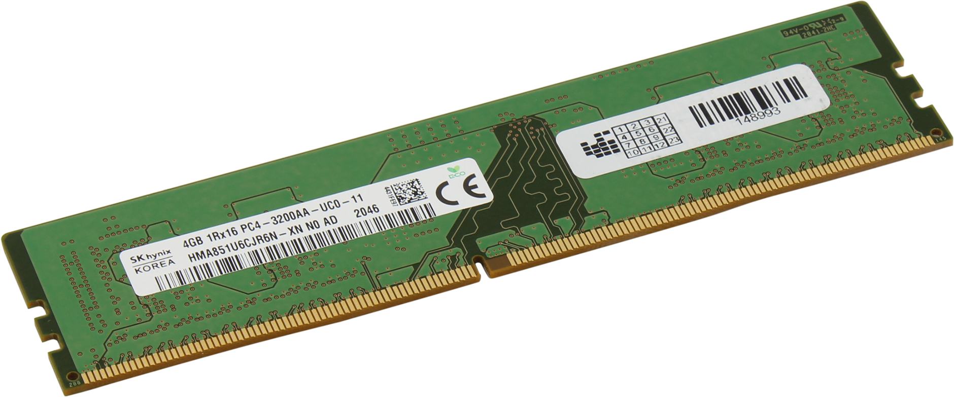 

Оперативная память Hynix HMA851U6CJR6N-XN DDR4 1x4Gb, 3200MHz, HMA851U6CJR6N-XN