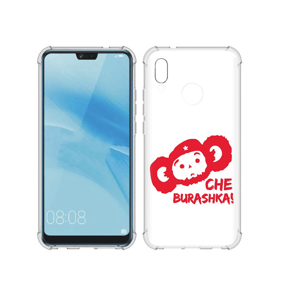 

Чехол MyPads Tocco для Huawei P20 Lite чебурашка (PT130405.51.672), Прозрачный, Tocco