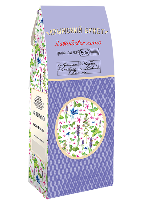 Травяной чай Крымский букет Лавандовое лето листовой 50 г