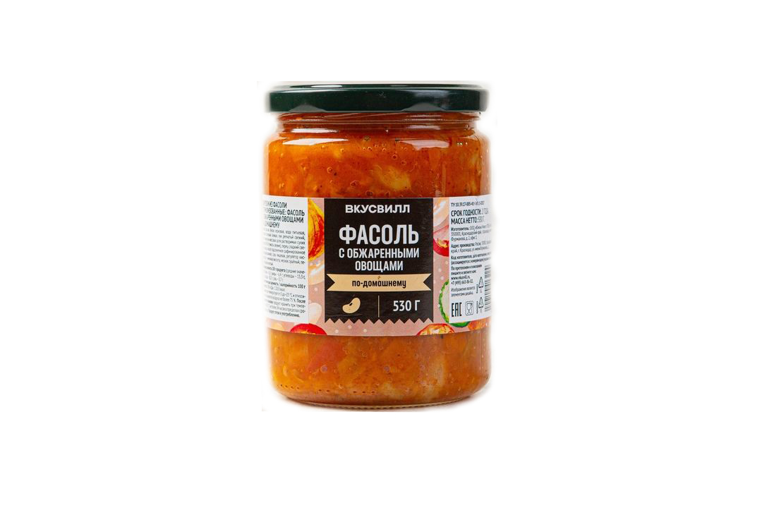 

Фасоль ВкусВилл с обжаренными овощами 530 г