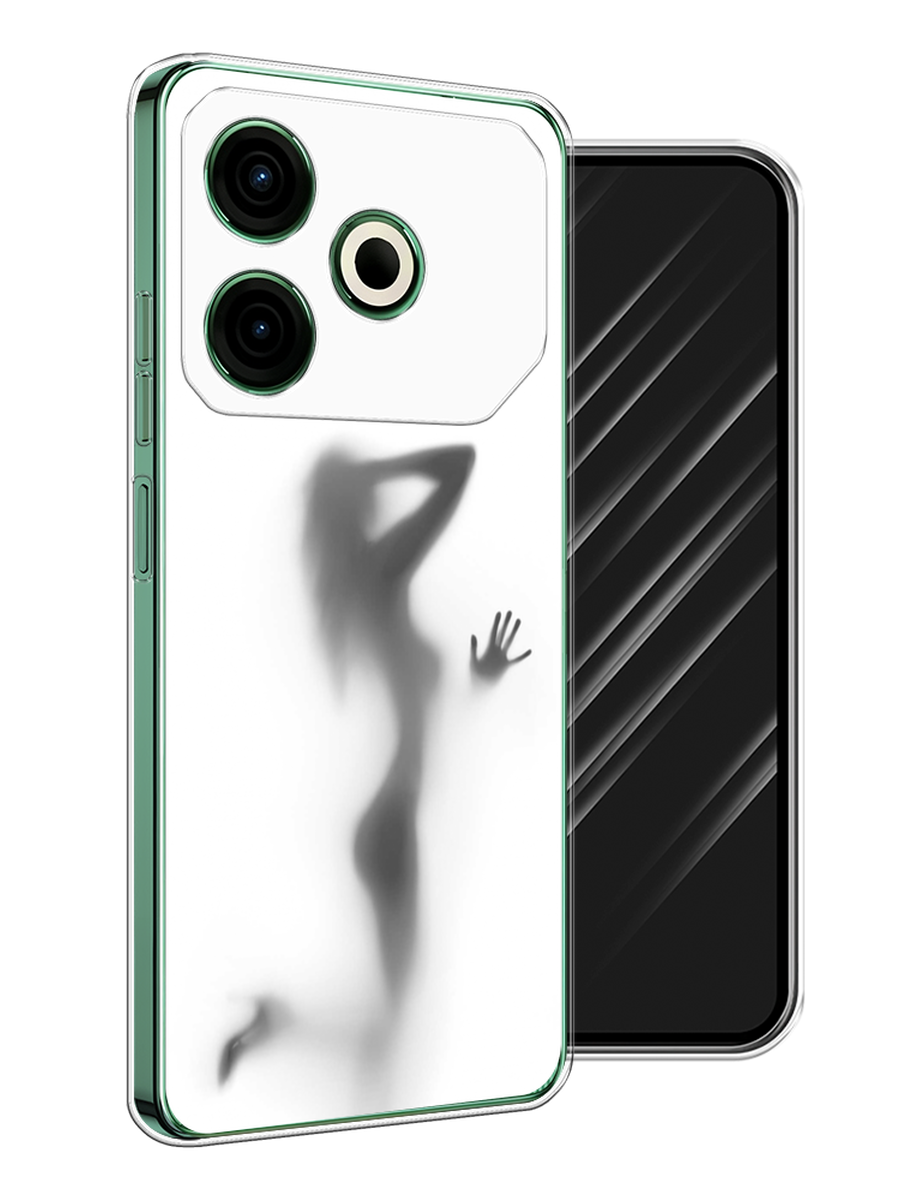 

Чехол Awog на Tecno Pova 6 Neo "Стекло в душе", Белый;серый;черный, 309050-1