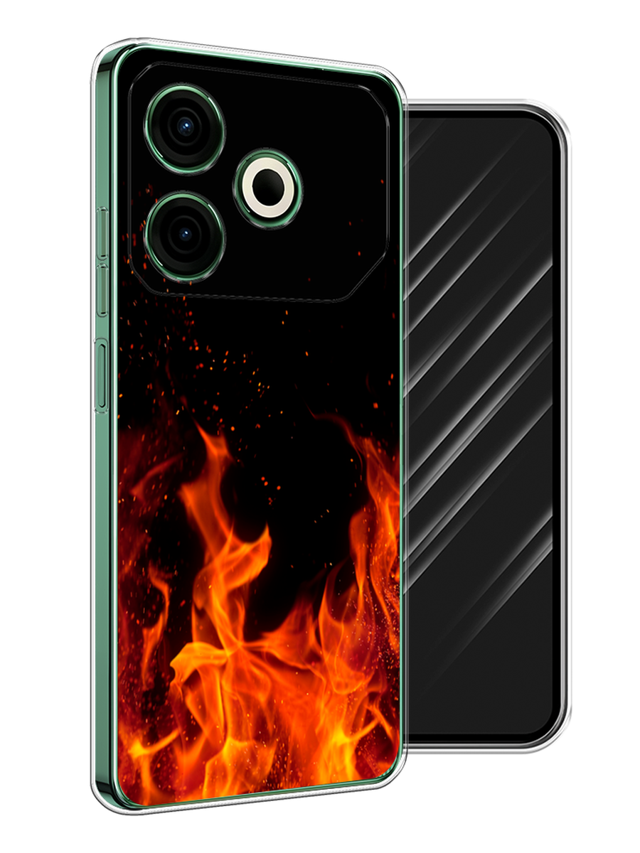 

Чехол Awog на Tecno Pova 6 Neo "Все в огне", Оранжевый;черный, 309050-1