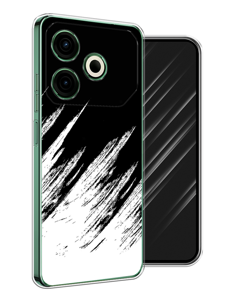 

Чехол Awog на Tecno Pova 6 Neo "Черно белые брызги", Черный;белый;бежевый, 309050-1