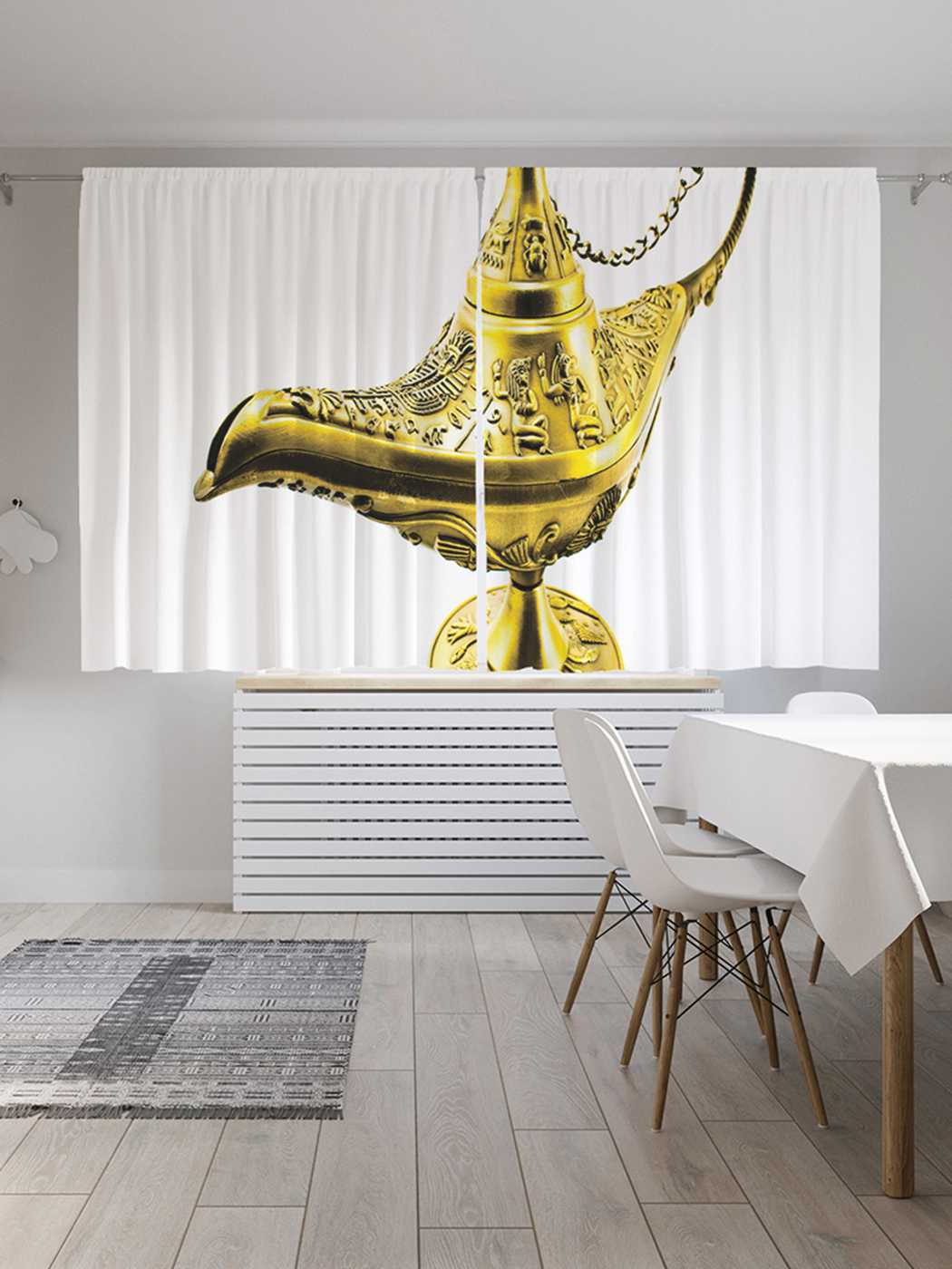 

Классические шторы JoyArty "Волшебная лампа", серия Oxford DeLux, 2 полотна 145x180 см, Волшебная лампа