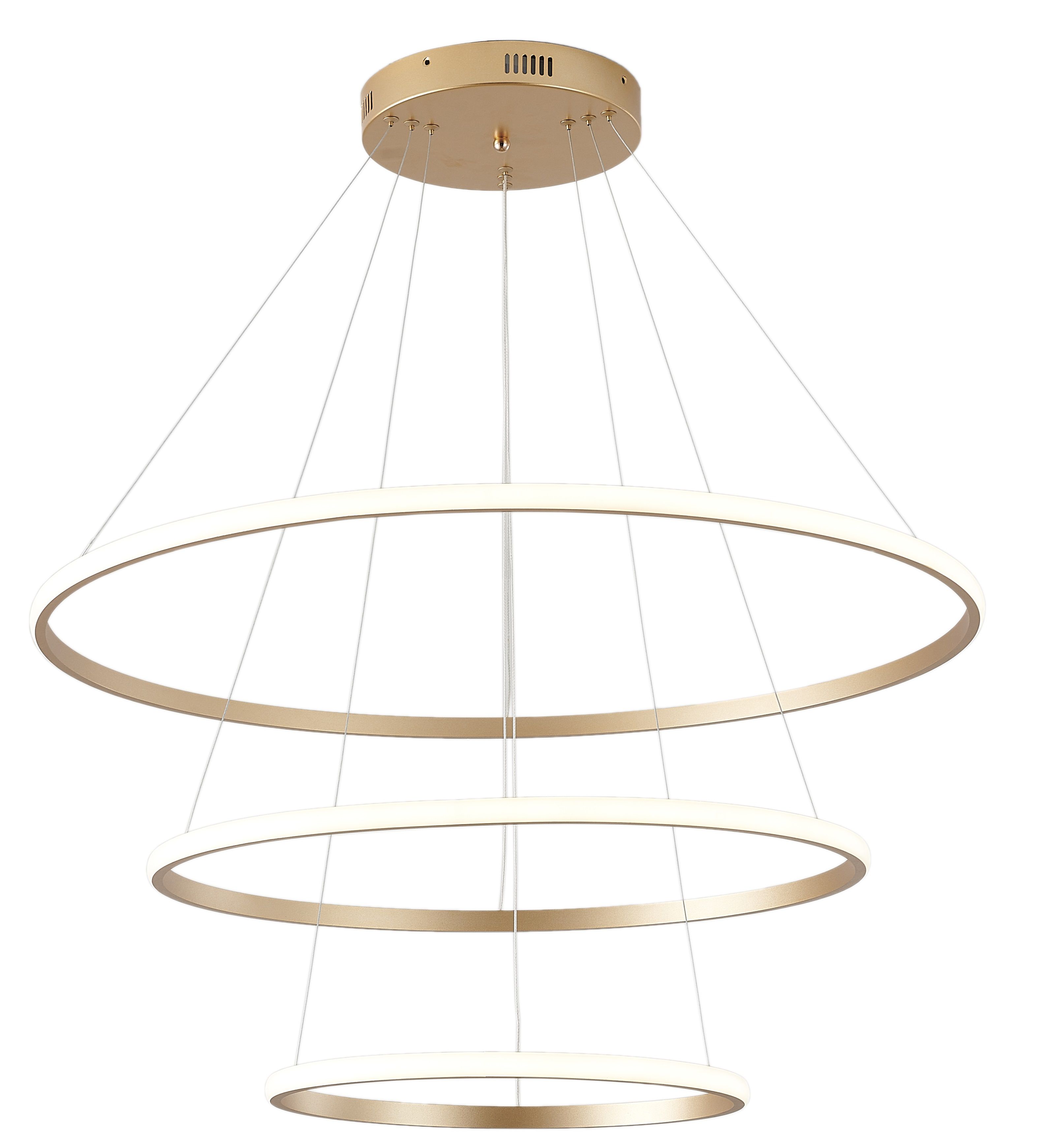 

Люстра Zortes Ringolight ZRS.33325.75C LED подвесная светодиодная 75 Вт золото, RINGOLIGHT