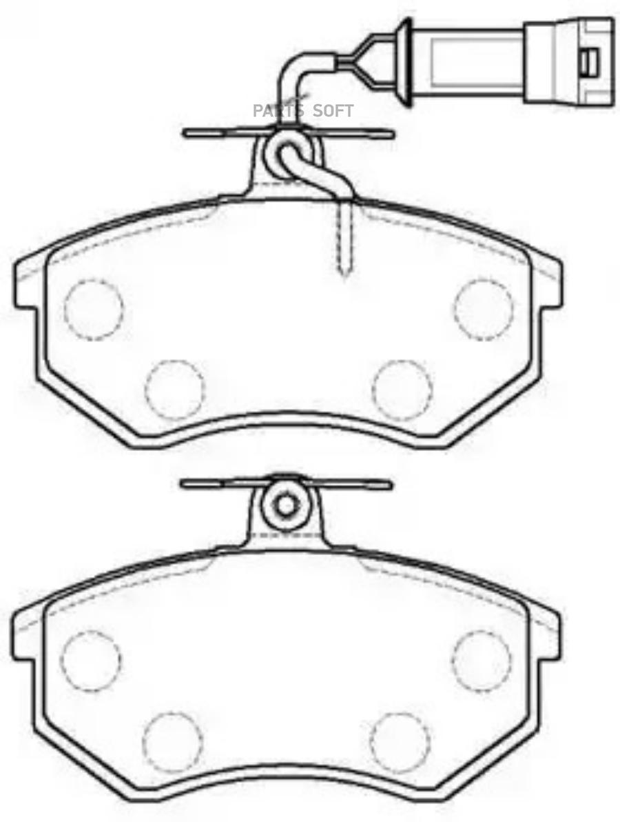 

HSB HP9344 Колодки тормозные дисковые AUDI: 80, 90, Quattro, Coupe \ VW: Passat