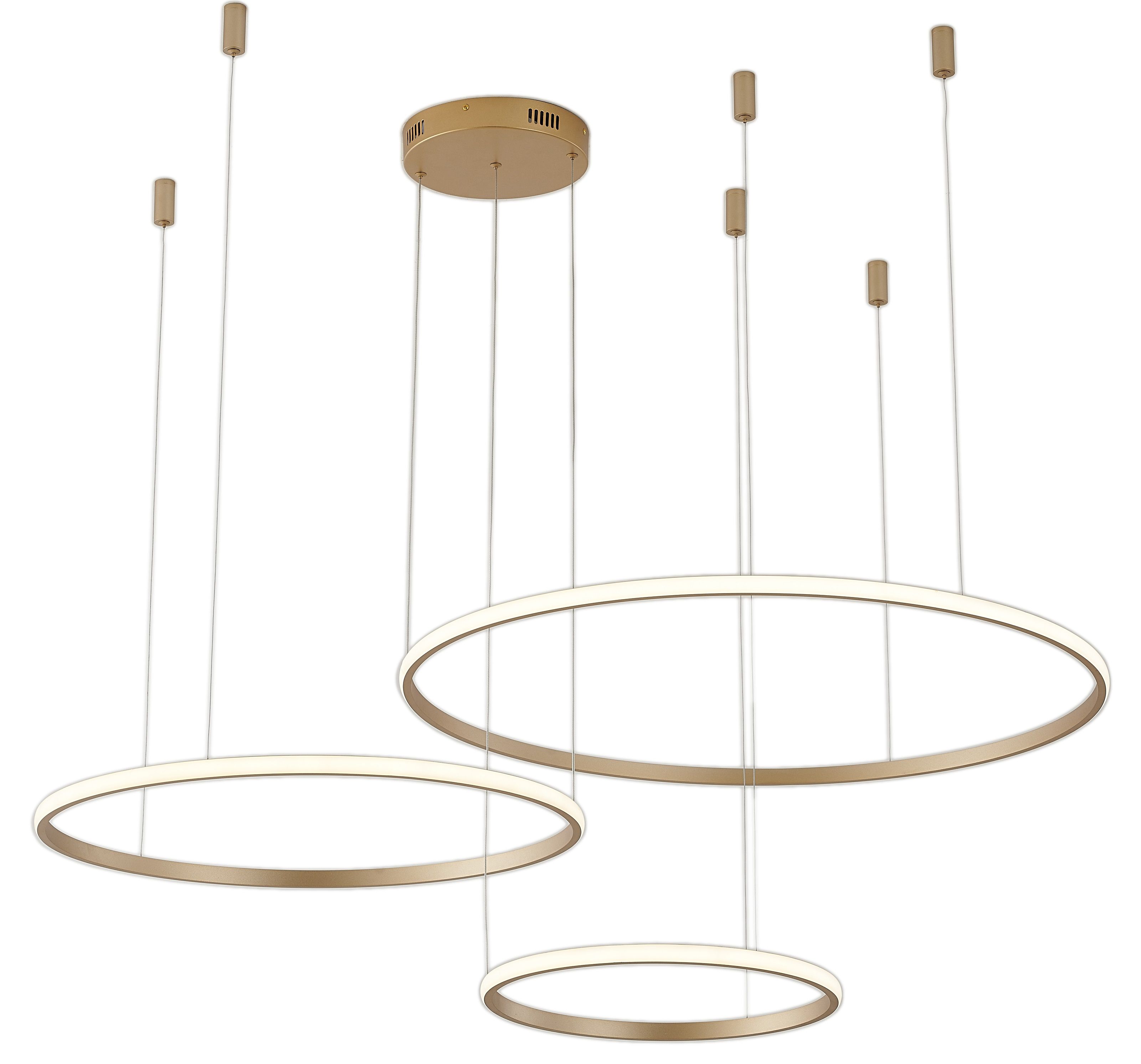 

Люстра подвесная светодиодная ZORTES RINGOLIGHT ZRS.33325.75F LED 75 Вт золото, RINGOLIGHT