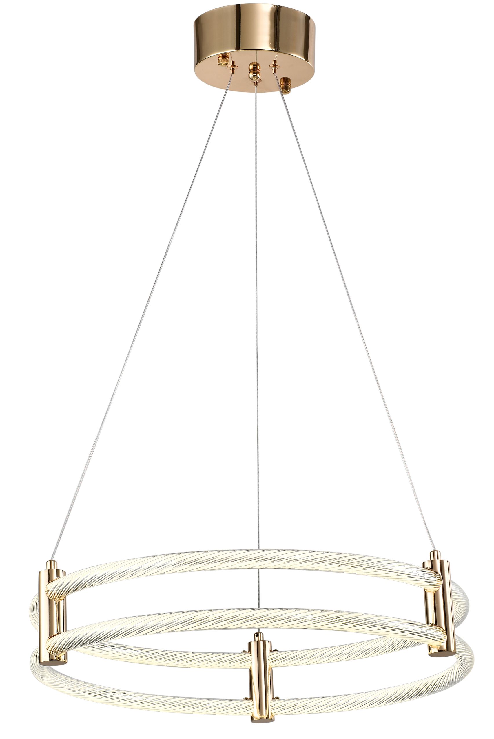 

Люстра подвесная светодиодная Zortes RinGER ZRS.57792.96, LED, 96 Вт, золотой, RINGER