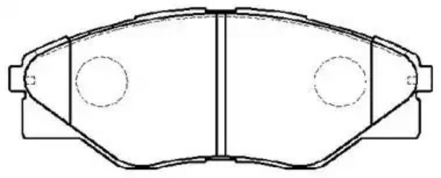 

HSB HP9993 Колодки тормозные дисковые TOYOTA: Hilux 2.5, 3.0 2WD 08.8-