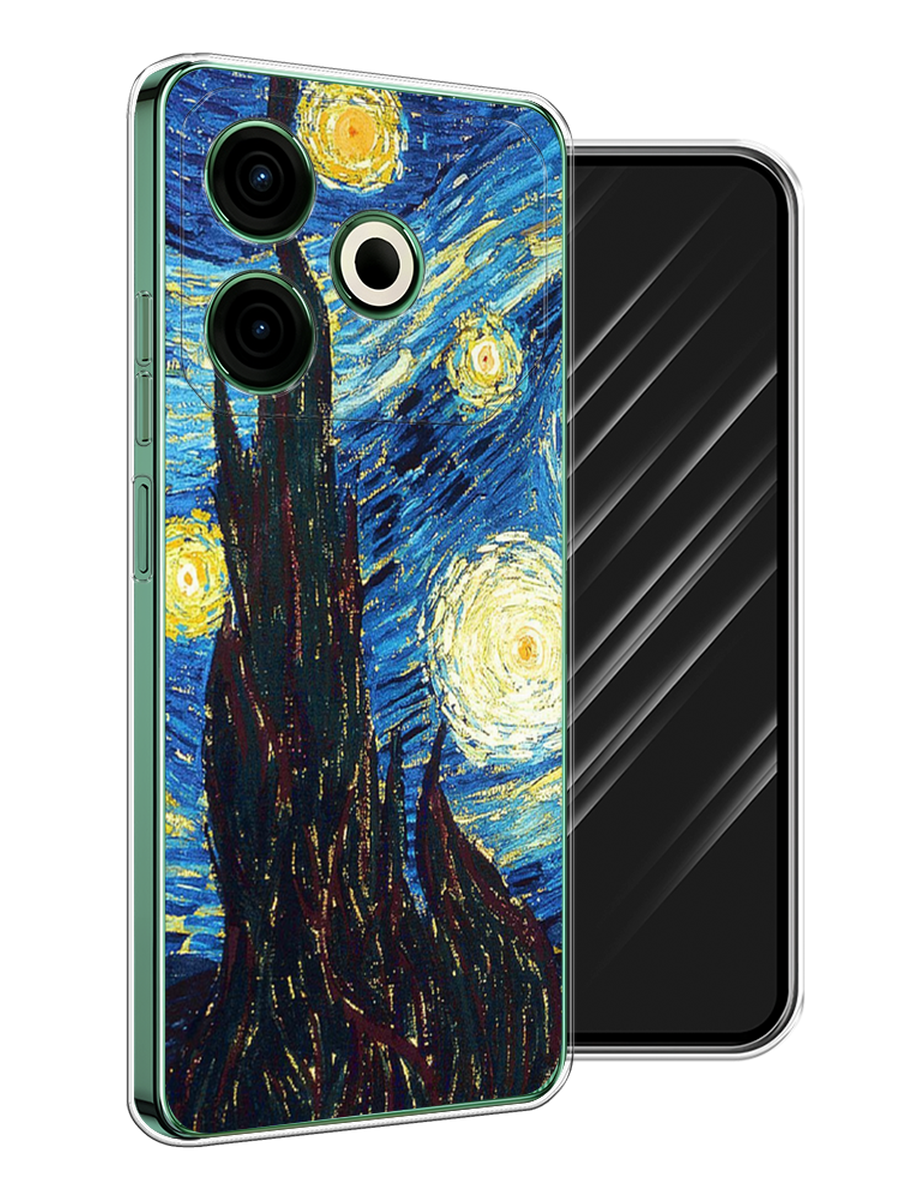 

Чехол Awog на Tecno Pova 6 Neo "Ван Гог Звездная ночь", Желтый, 309050-1