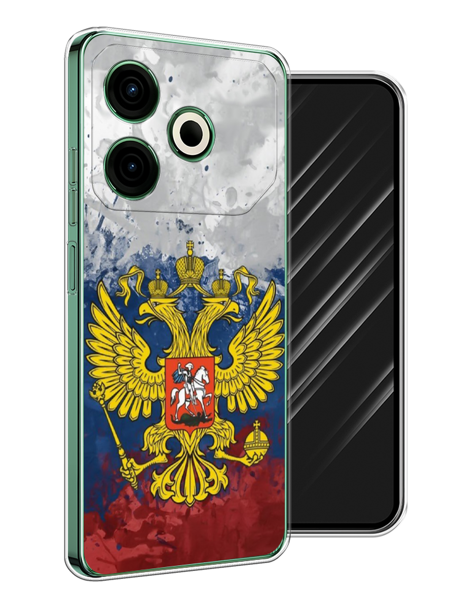 

Чехол Awog на Tecno Pova 6 Neo "РФ", Белый;синий;красный, 309050-1