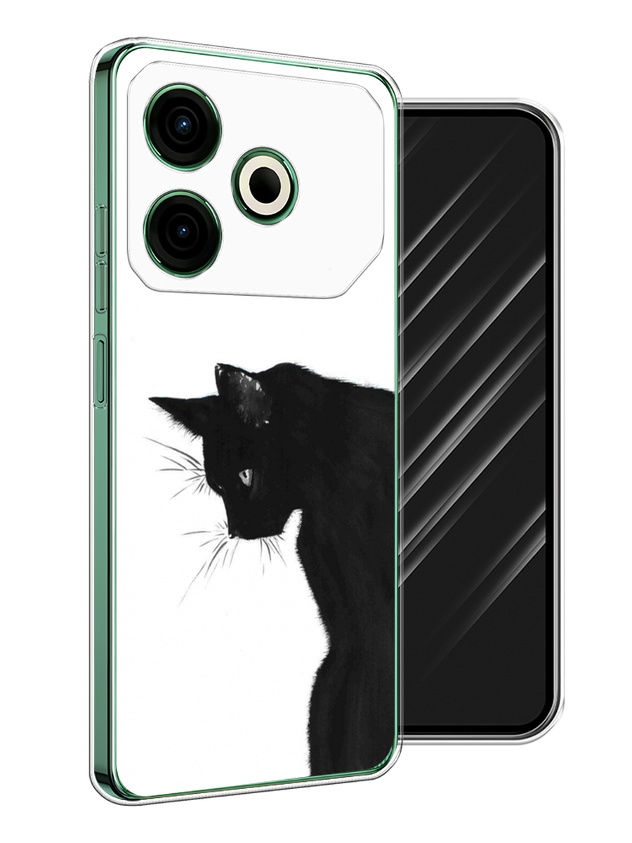 

Чехол Awog на Tecno Pova 6 Neo "Black cat", Черный;белый, 309050-1