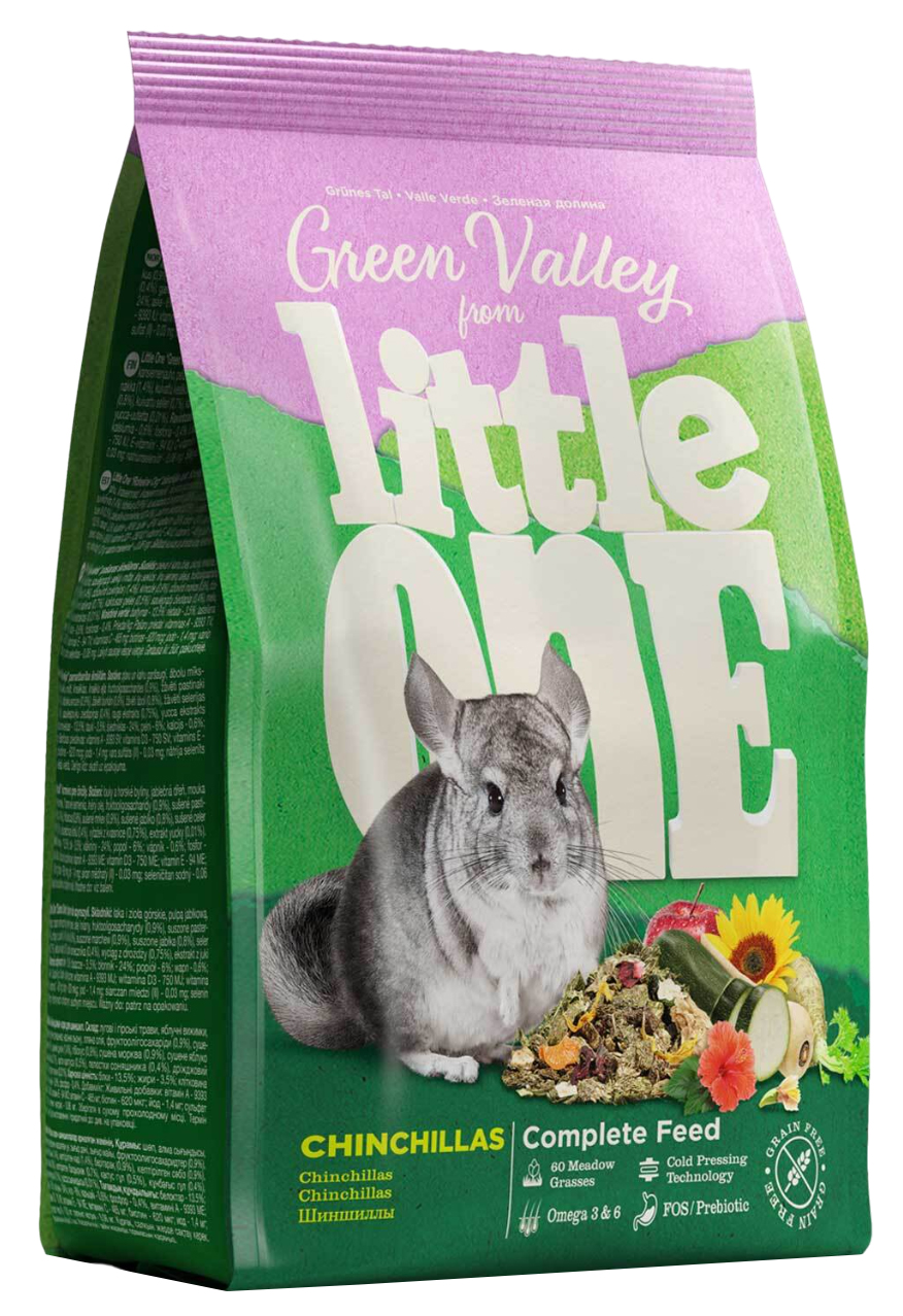 Сухой корм для шиншилл Little One Green Valley, 750 г, 4 шт