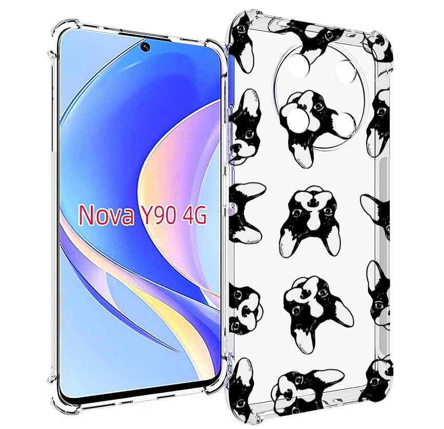 

Чехол MyPads черно белые собачки для Huawei Nova Y90 (CTR-LX1) / Enjoy 50 Pro, Tocco