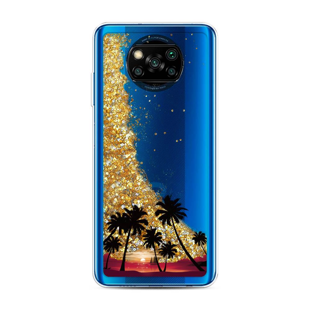 

Чехол Awog на Poco X3/X3 Pro "Закат и пальмы", 39290-1