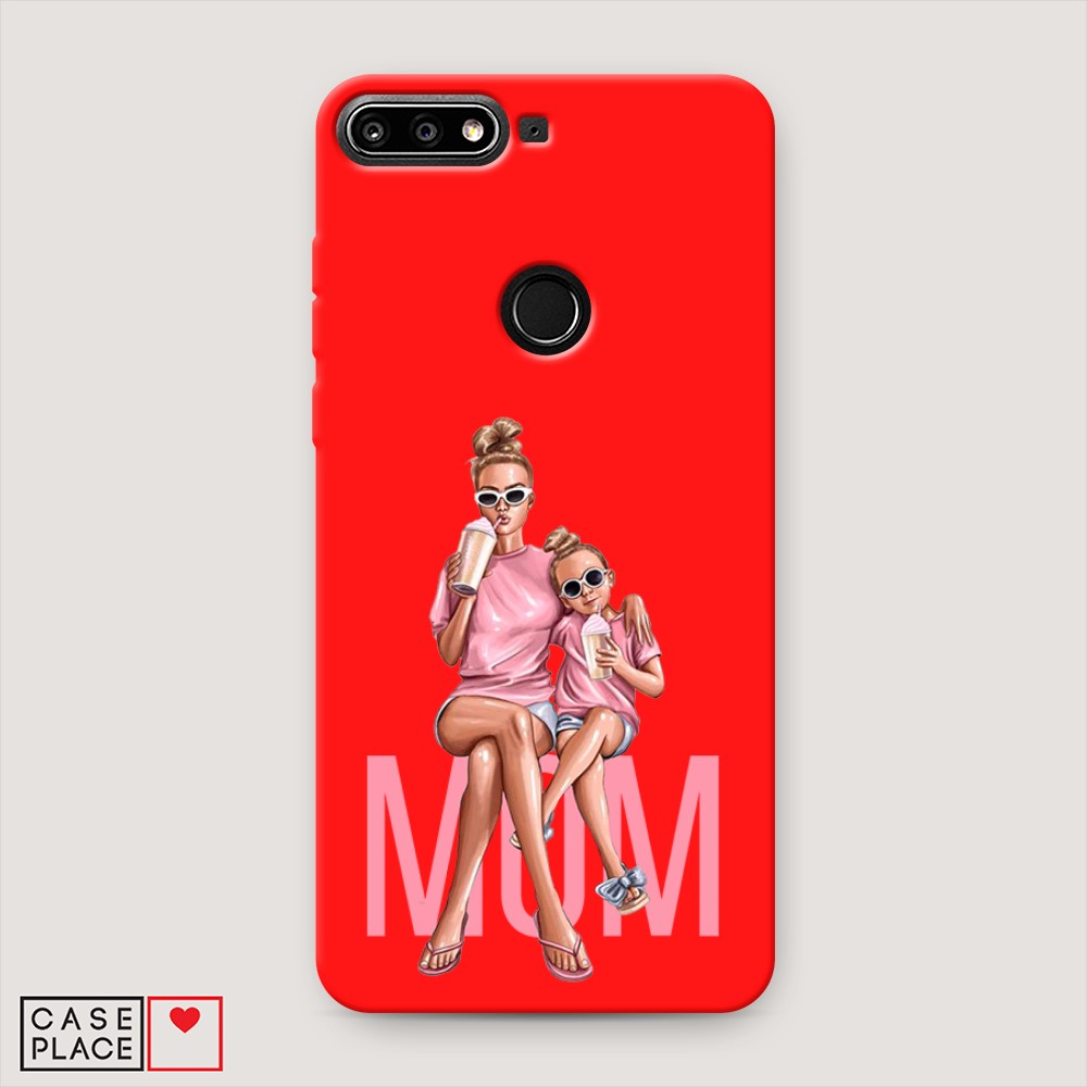 

Чехол Awog на Honor 7C Pro/Huawei Y7 Prime 2018/Nova 2 Lite "Lovely mom", Разноцветный, 64653-1