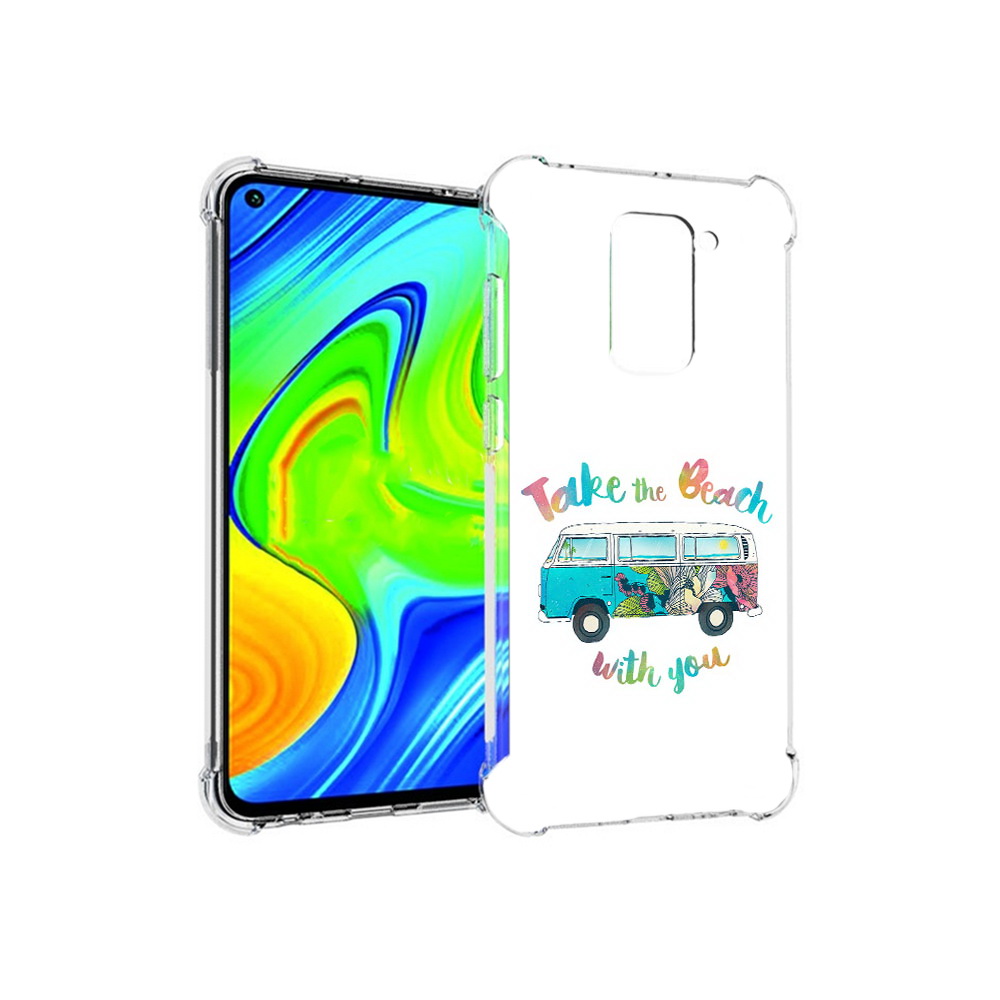 

Чехол MyPads Tocco для Xiaomi Redmi Note 9 Хиппи автобус (PT150805.258.190), Прозрачный, Tocco