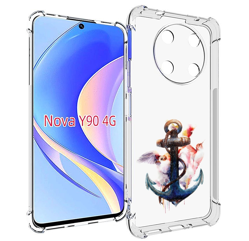 

Чехол MyPads якорь с птицами для Huawei Nova Y90 (CTR-LX1) / Enjoy 50 Pro, Tocco