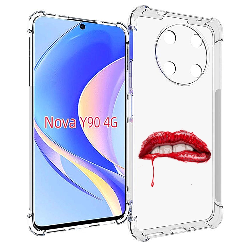 

Чехол MyPads яркие красные губы для Huawei Nova Y90 (CTR-LX1) / Enjoy 50 Pro, Tocco