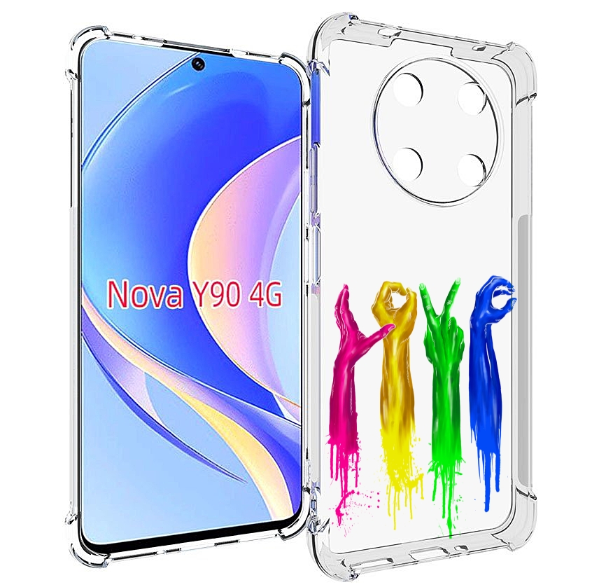 

Чехол MyPads яркие руки love для Huawei Nova Y90 (CTR-LX1) / Enjoy 50 Pro, Tocco