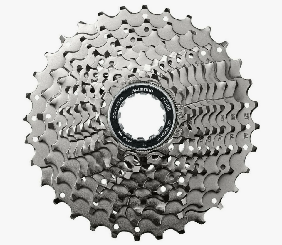 

Кассета 10 скоростей 11-34Т SHIMANO CS-HG500-10, Серебристый