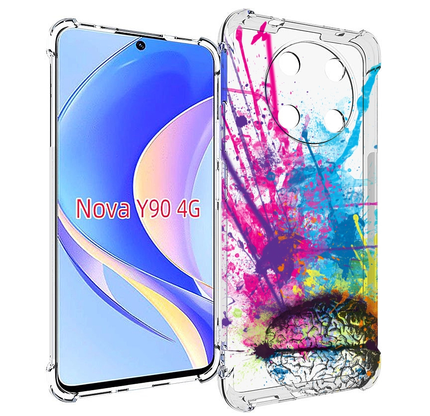 

Чехол MyPads яркий красочный мозг для Huawei Nova Y90 (CTR-LX1) / Enjoy 50 Pro, Tocco