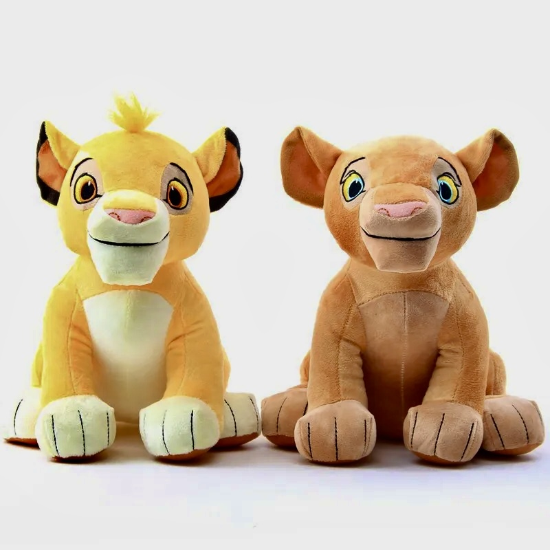 

Набор Мягких игрушек Симба и Нала Король лев The Lion King 26 см new, Желтый;коричневый