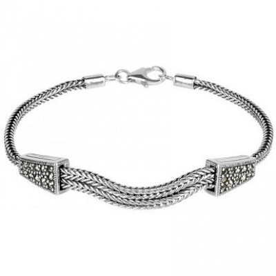 

Браслет из серебра с марказитом р. 19 Марказит BR0892-12708, BR0892-12708