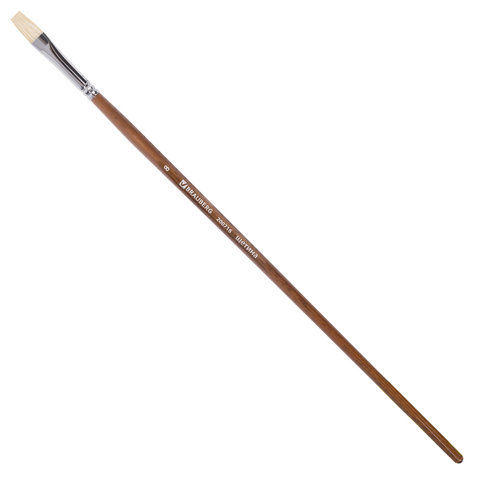 

Кисть художественная Brauberg Art Classic, щетина, плоская, № 8, 200716, 5 шт, Коричневый
