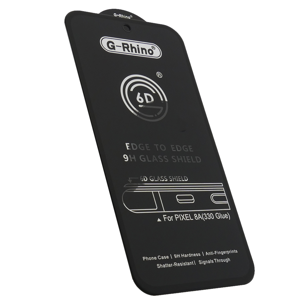

Защитное стекло G-Rhino 6D Google Pixel 8a, черный