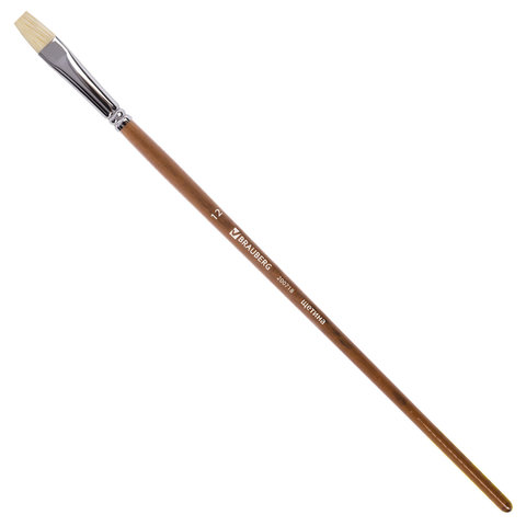 

Кисть художественная Brauberg Art Classic, щетина, плоская, № 12, 200718, 5 шт, Коричневый