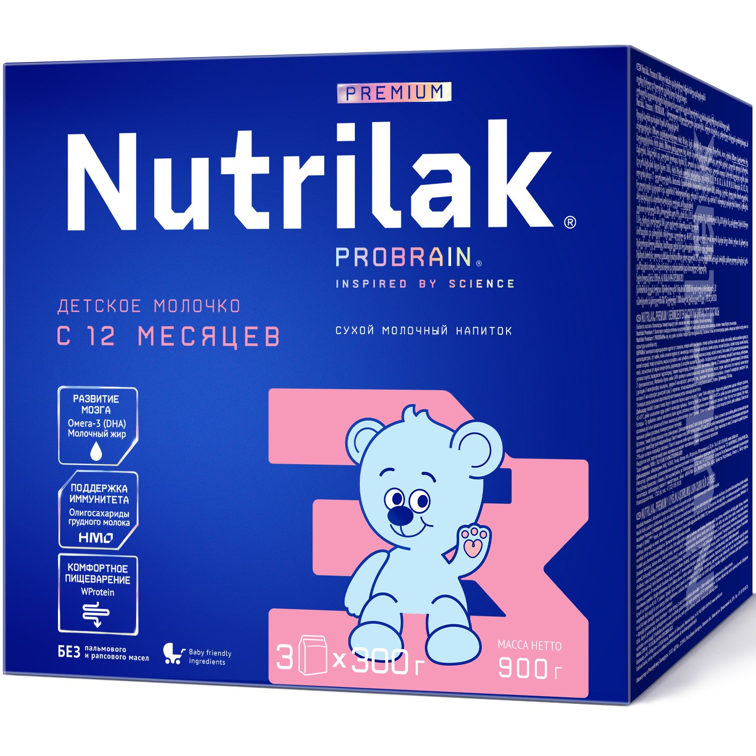 Детская смесь Nutrilak Premium 3 сухая с 12 месяцев 900 г