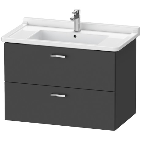 

Тумба под раковину подвесная Duravit Xbase с 2мя ящиками графит матовый (XB618604949)