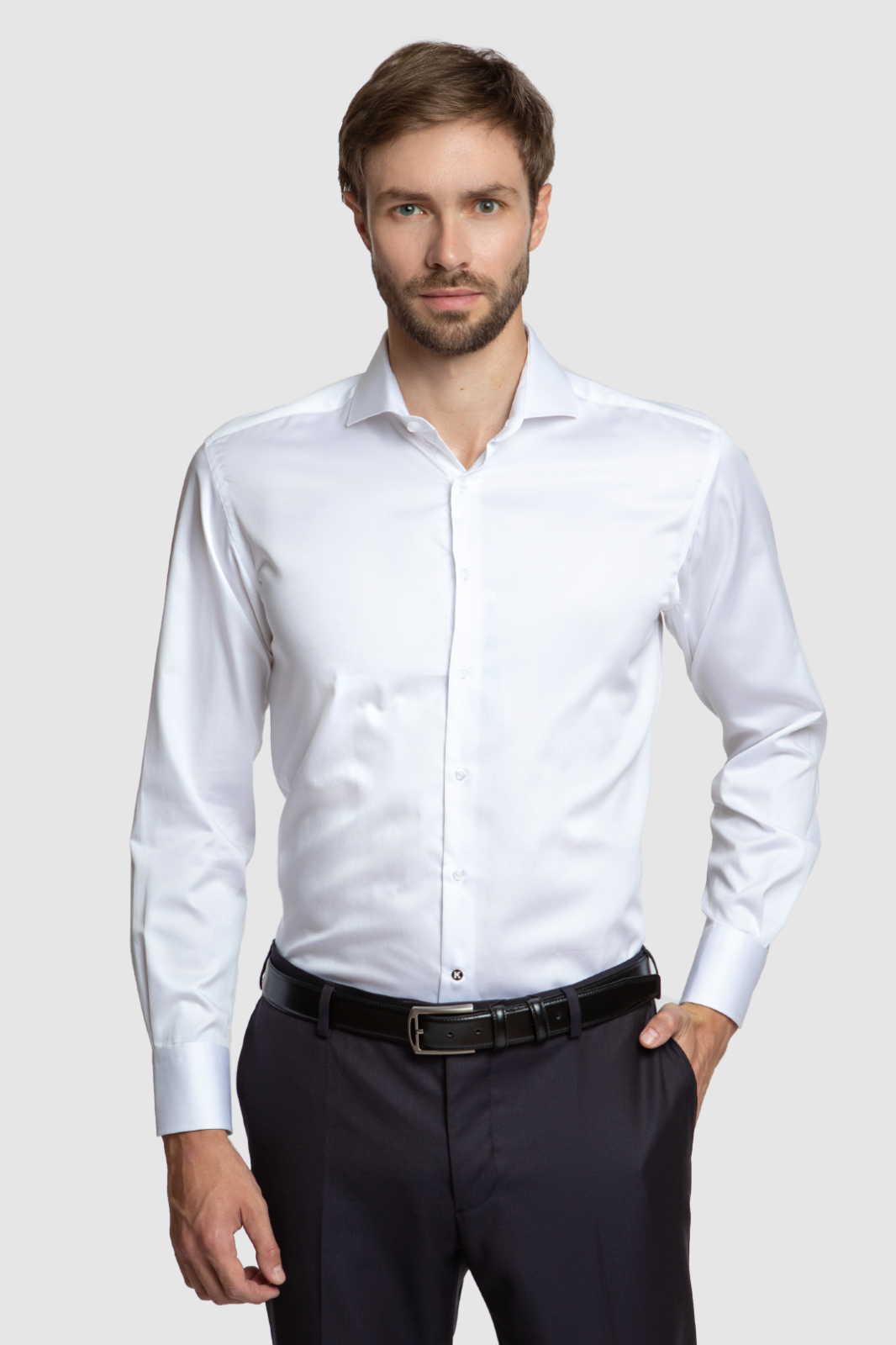 

Рубашка мужская Kanzler 110005W04R003 белая 44/65, Белый, 110005W04R003