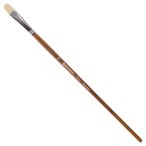 

Кисть художественная Brauberg Art Classic, щетина, овальная, № 10, 200731, 5 шт, Коричневый