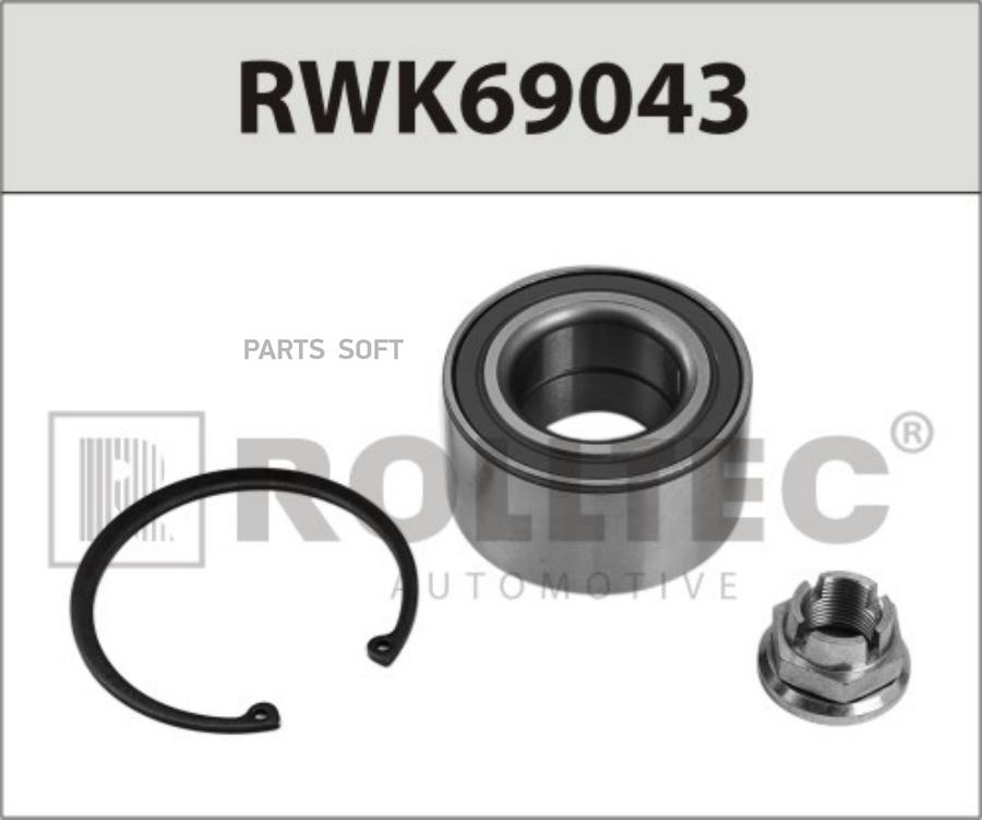 Подшипник Ступицы Перед. С Абс ROLLTEC RWK69043