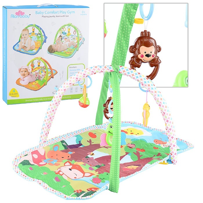 

Oubaoloon 2 дуги, 4 подвесных игрушки-погремушки, 4 кольца для подвеса, 2 дуги, 4 подвесных игрушки-погремушки, 4 кольца для подвеса
