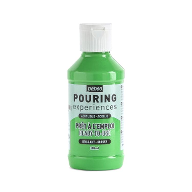 

Акриловая краска Pouring Флюид Арт 118 мл цвет 524620 зеленый Pebeo