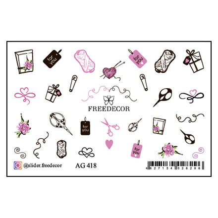 

Набор Freedecor Слайдер-дизайн Аэрография №418, 3 шт., Разноцветный