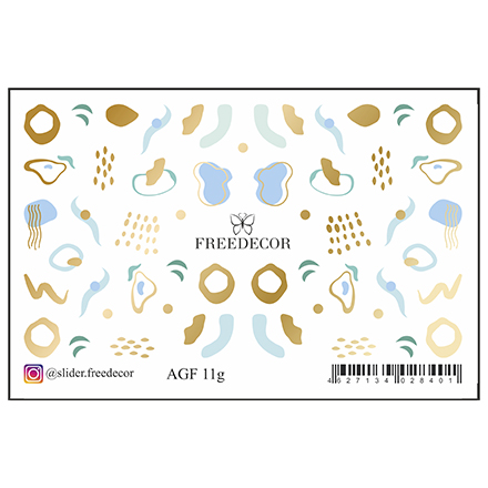 

Набор Freedecor Фольгированный слайдер-дизайн Аэрография №11g, 3 шт.