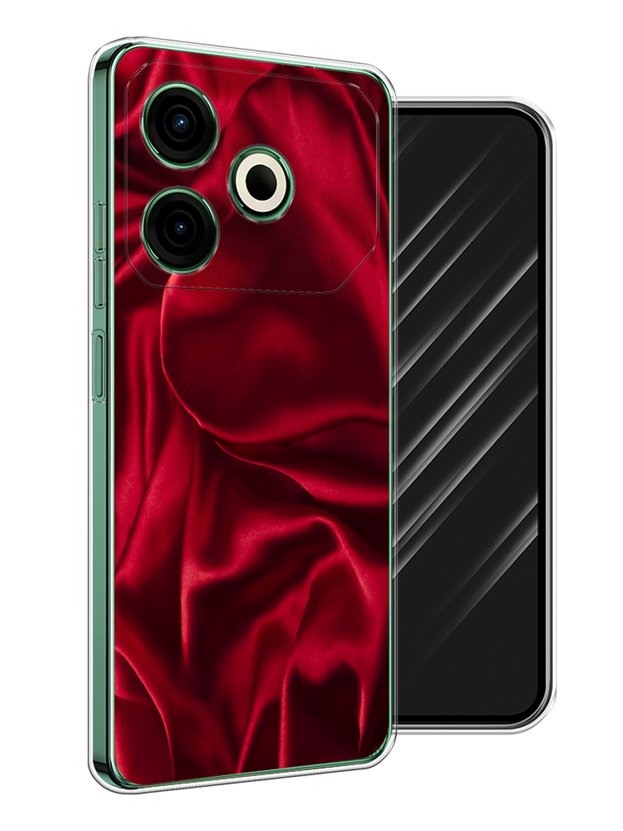 

Чехол Awog на Tecno Pova 6 Neo "Текстура красный шелк", 309050-1