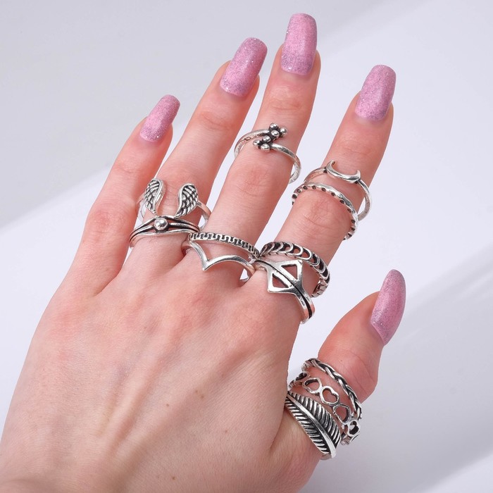 

Комплект колец из металла Queen Fair