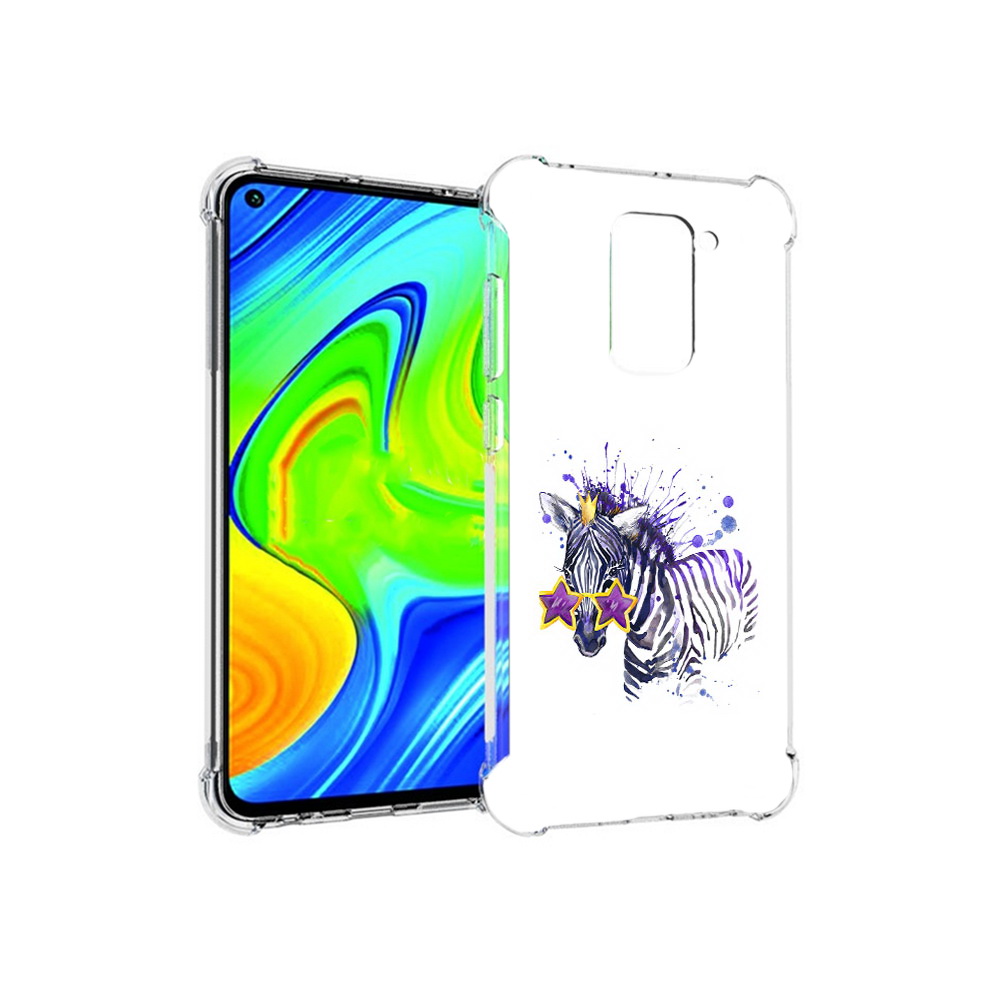 

Чехол MyPads Tocco для Xiaomi Redmi Note 9 акварельная зебра (PT150805.258.215), Прозрачный, Tocco