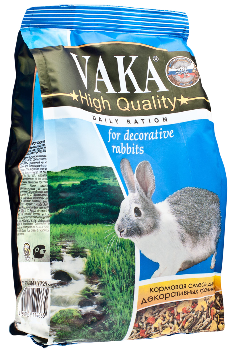

Сухой корм для декоративных кроликов Вака High Quality, 500 г, High Quality