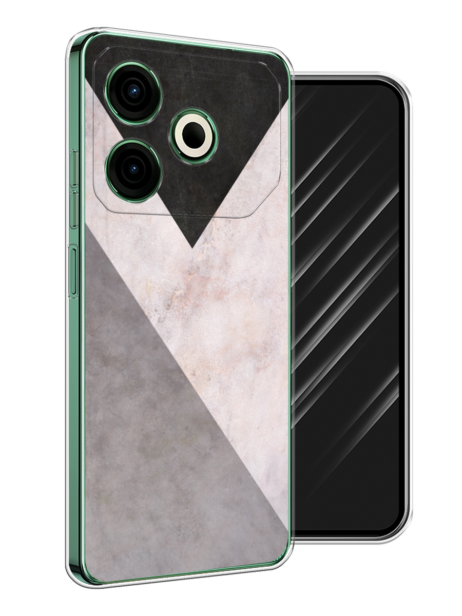 

Чехол Awog на Tecno Pova 6 Neo "Геометричный мрамор", Бежевый, 309050-1