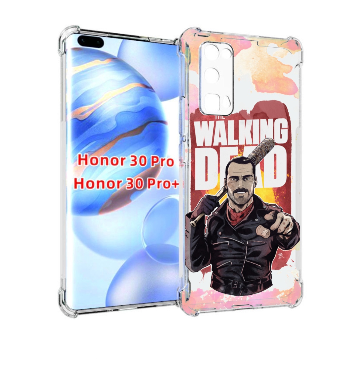 

Чехол бампер MyPads ниган-смит для Honor 30 Pro, Прозрачный, Tocco